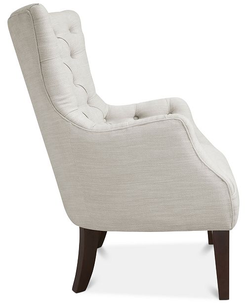 Furniture Adelyn Button Tufted Wing Back Chair, Quick Ship & Reviews