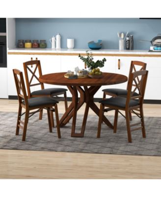 Set of 2 Folding Dining Chairs with 400 LBS Capacity