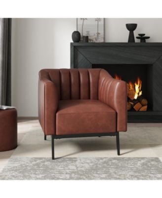 Benjamin Industry 30" Wide Chair with Solid Back