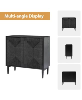 Varasso Transitional 30"Tall 2-Door Accent Cabinet with Adjustable Shelves