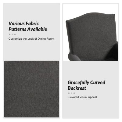 Reg Traditional Dining Chair with Soild Wood Legs