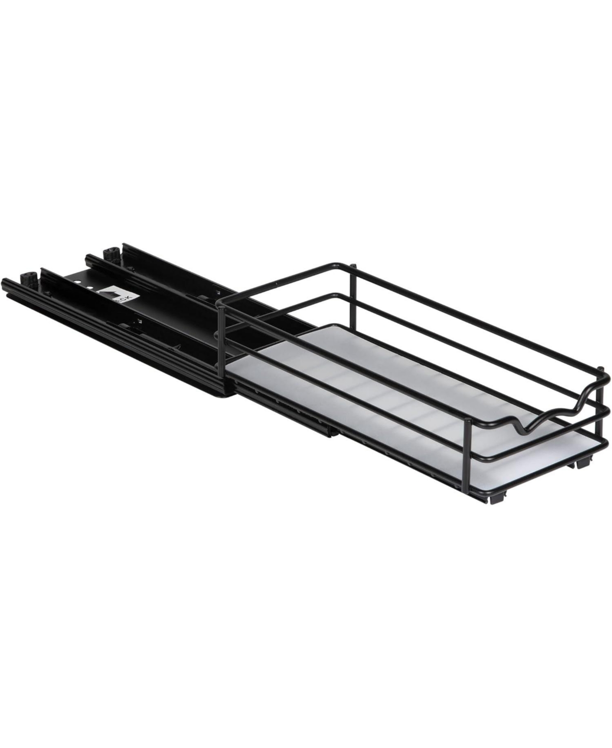 Florida BrandsPull out Spice Rack Organizer for Cabinet for Spices, Sauces and Cans 4.5 In Wide - Black