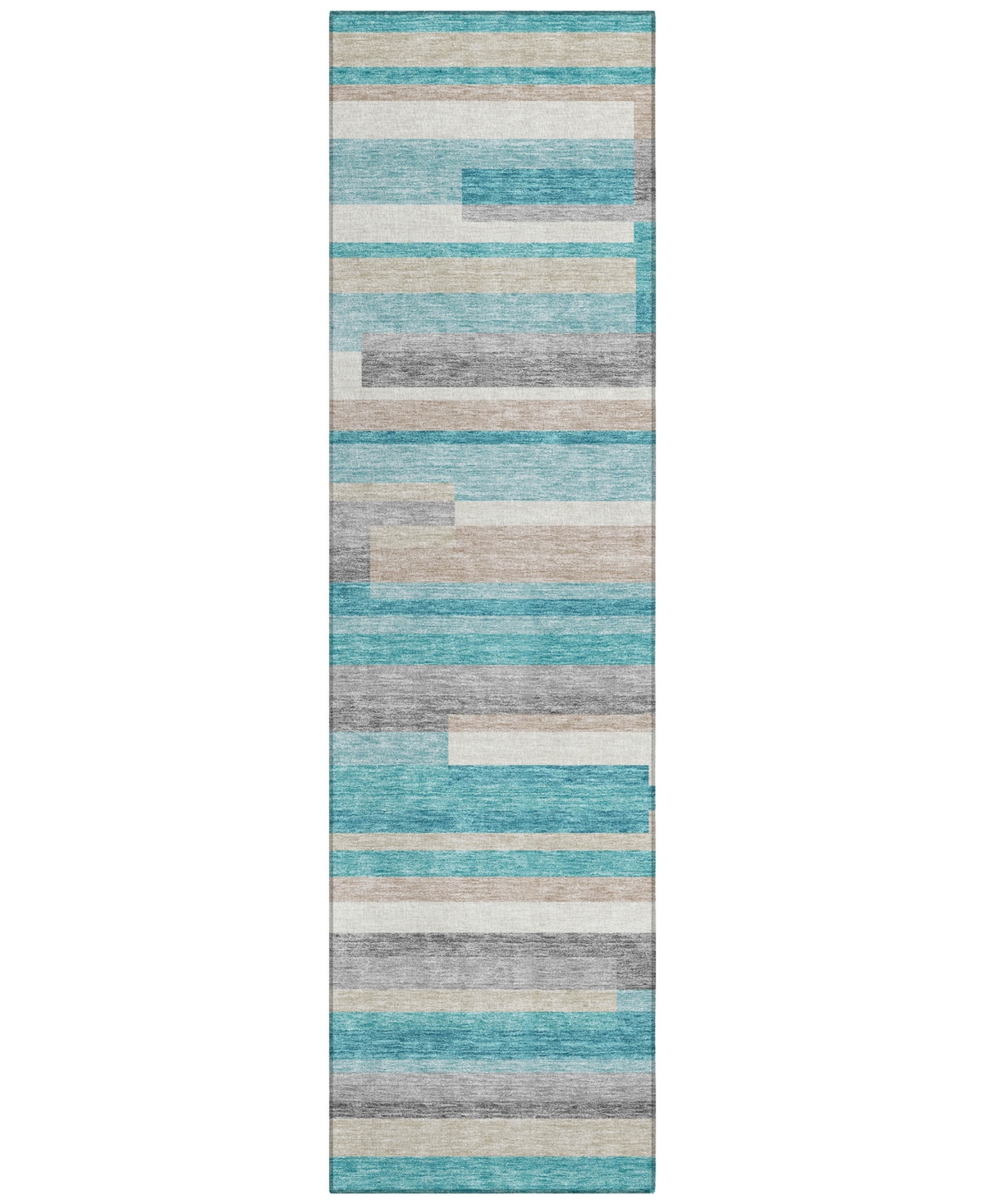 Addison Chantille Acn766 2'3"x7'6" Runner Area Rug In Teal
