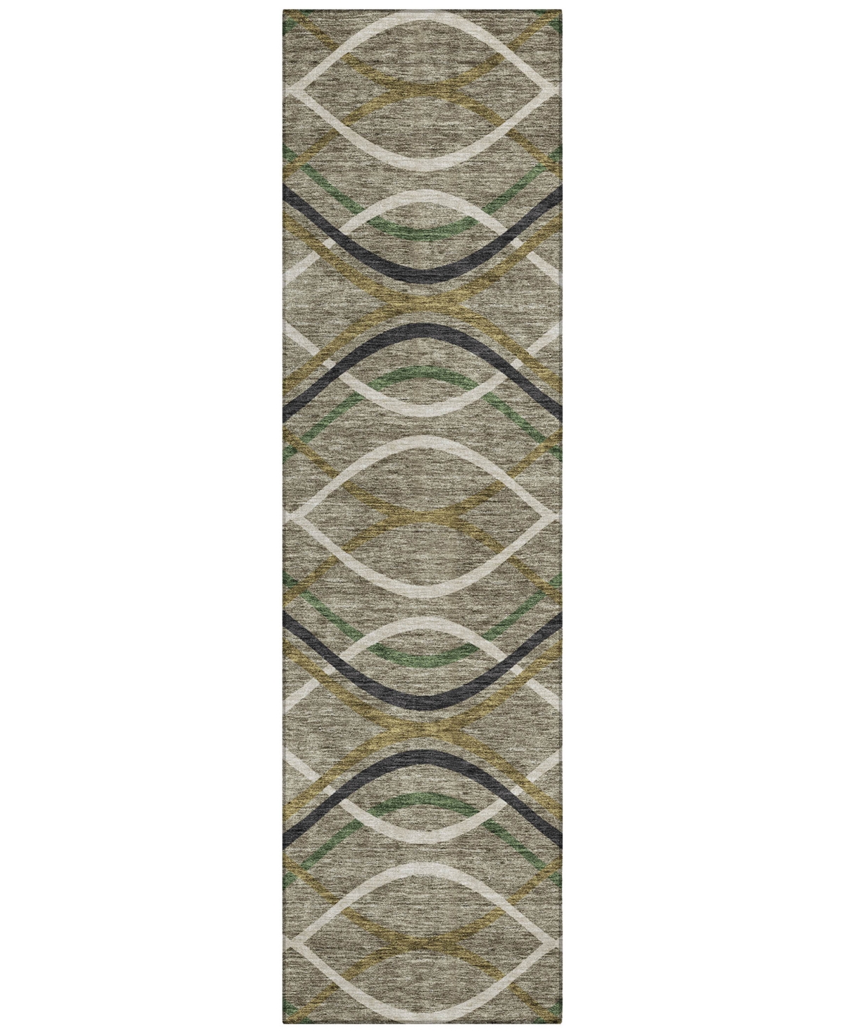 Addison Chantille Acn757 2'3"x7'6" Runner Area Rug In Taupe