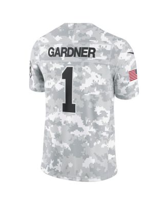 Men's Sauce Gardner Arctic Camo New York Jets 2024 Salute to Service Limited Jersey