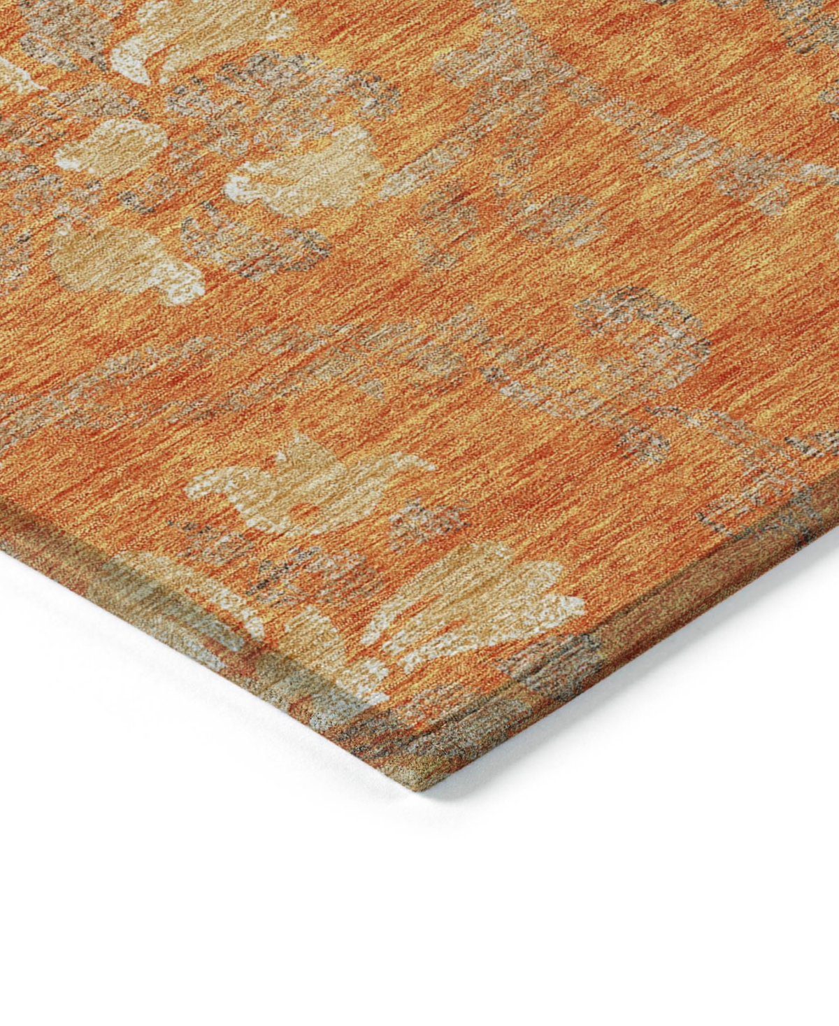 Addison Chantille Machine Washable Acn762 8'x10' Area Rug In Orange