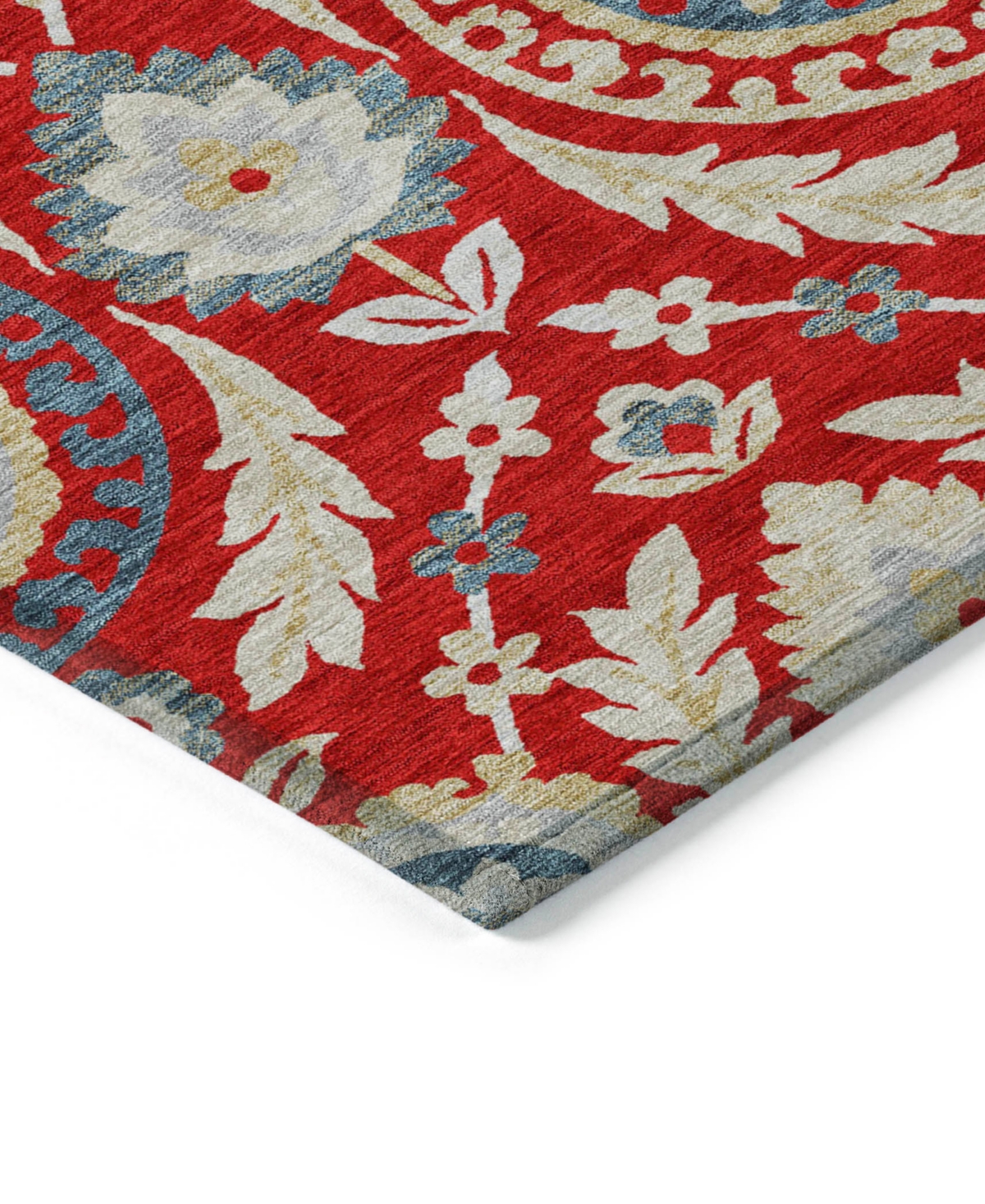 Addison Chantille Machine Washable Acn751 8'x10' Area Rug In Red