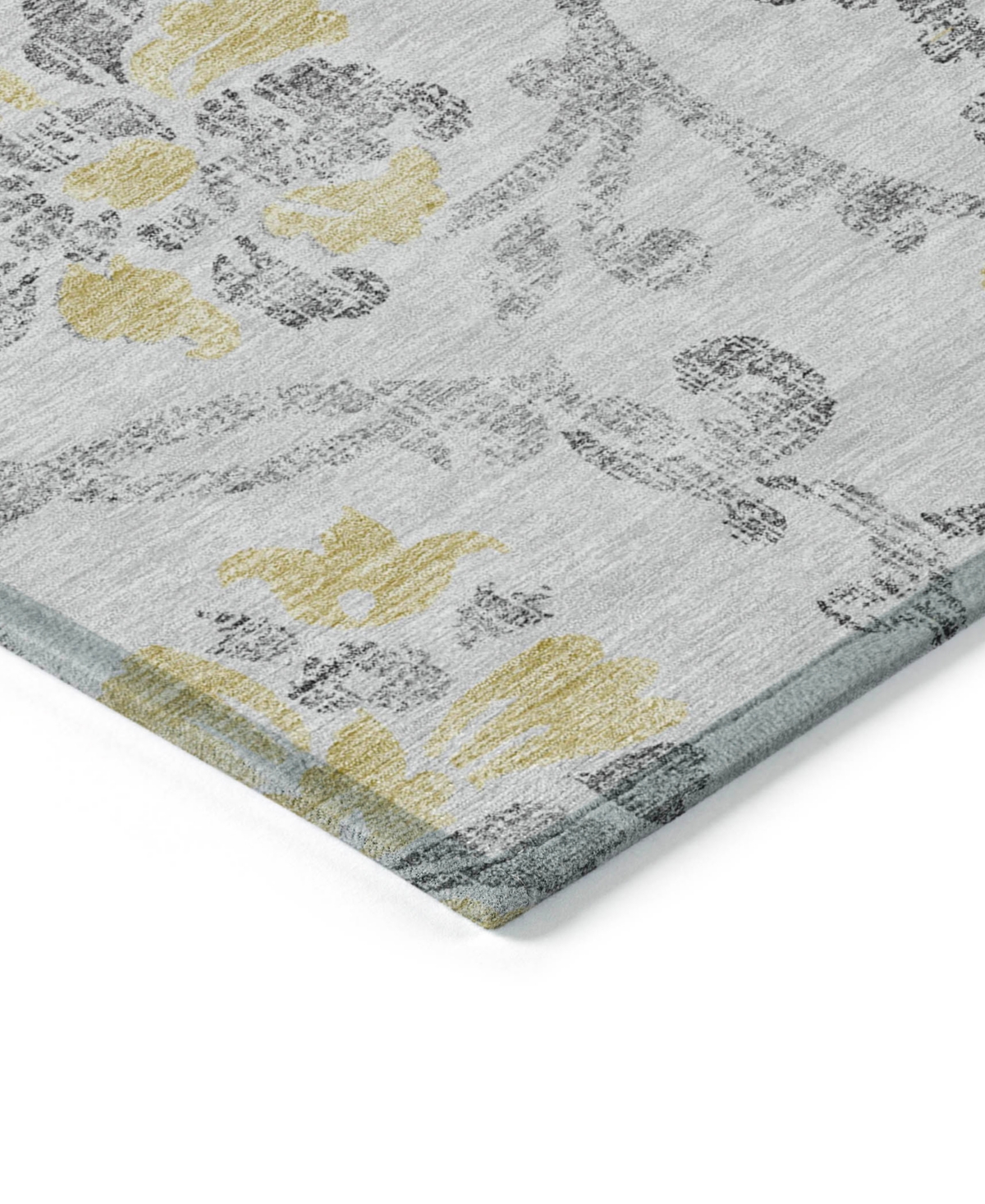 Addison Chantille Acn762 2'3"x7'6" Runner Area Rug In Silver