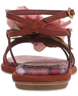 Women's Olana Flower Strappy Flat Sandals