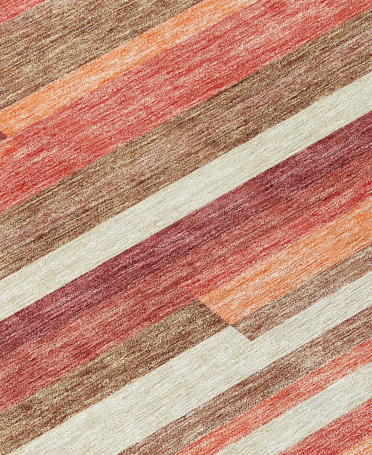 Addison Chantille Machine Washable Acn766 8'x10' Area Rug In Coral