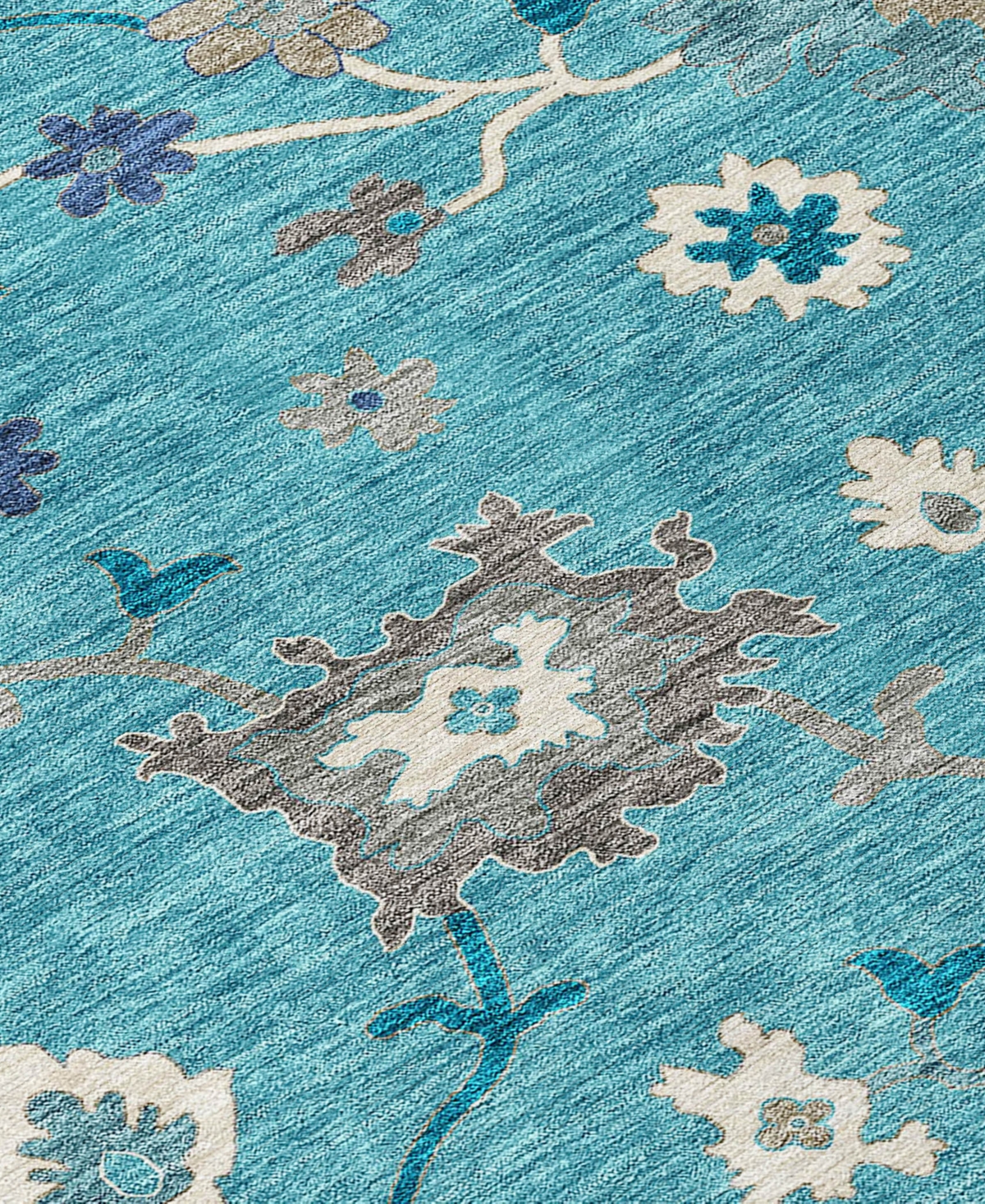 Addison Chantille Acn753 2'3"x7'6" Runner Area Rug In Teal