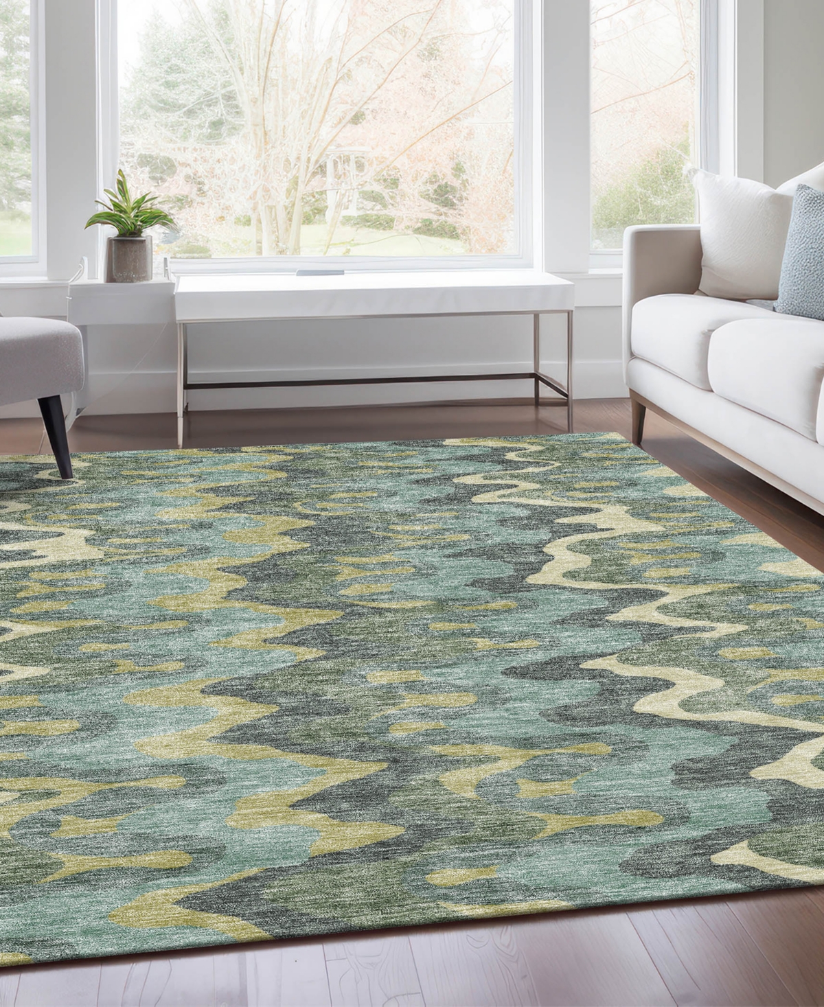 Addison Chantille Acn750 9'x12' Area Rug In Sage