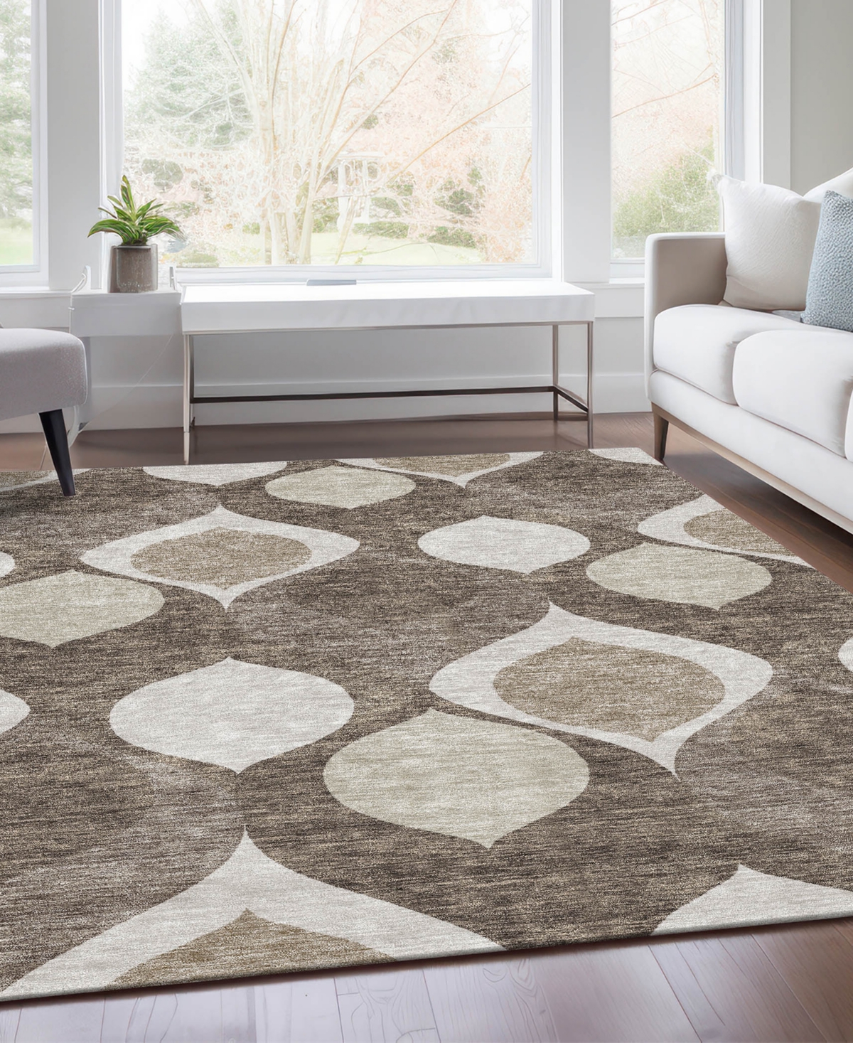 Addison Chantille Acn749 2'6"x3'10" Area Rug In Taupe