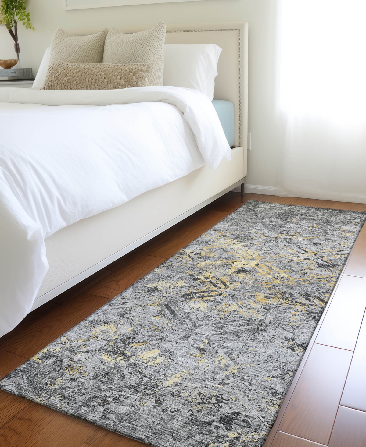 Addison Chantille Acn768 2'3"x7'6" Runner Area Rug In Gray