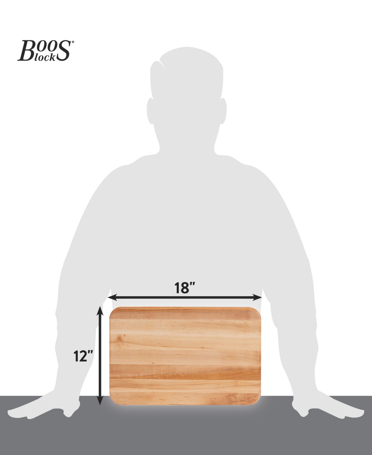 John Boos Chop-n-Slice 18"x 12" Reversible Cutting Board