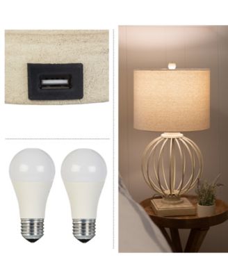 28" USB Charging LED Table Lamp Set