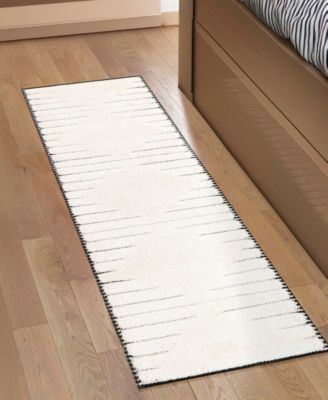 Prismatic Strings 2'7"x8' Runner Area Rug