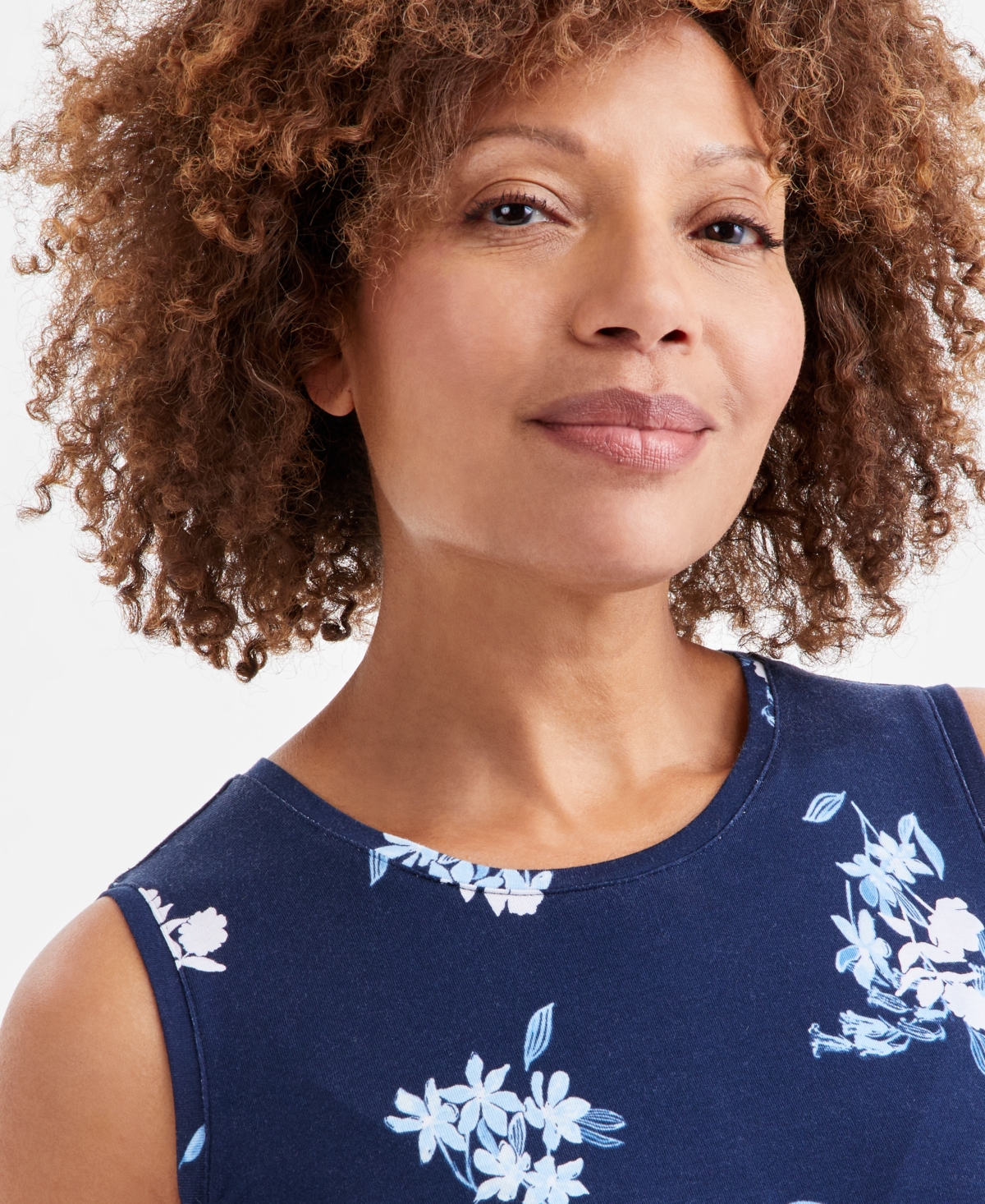 STYLE & CO WOMEN'S PRINTED SLEEVELESS FLIP-FLOP DRESS, EXCLUSIVELY AT MACY'S 