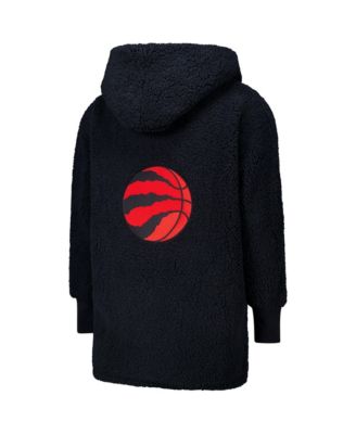 Men's and Women's The Best Lounger In The World Black Toronto Raptors Oversized Open-Front Hoodie Sweater