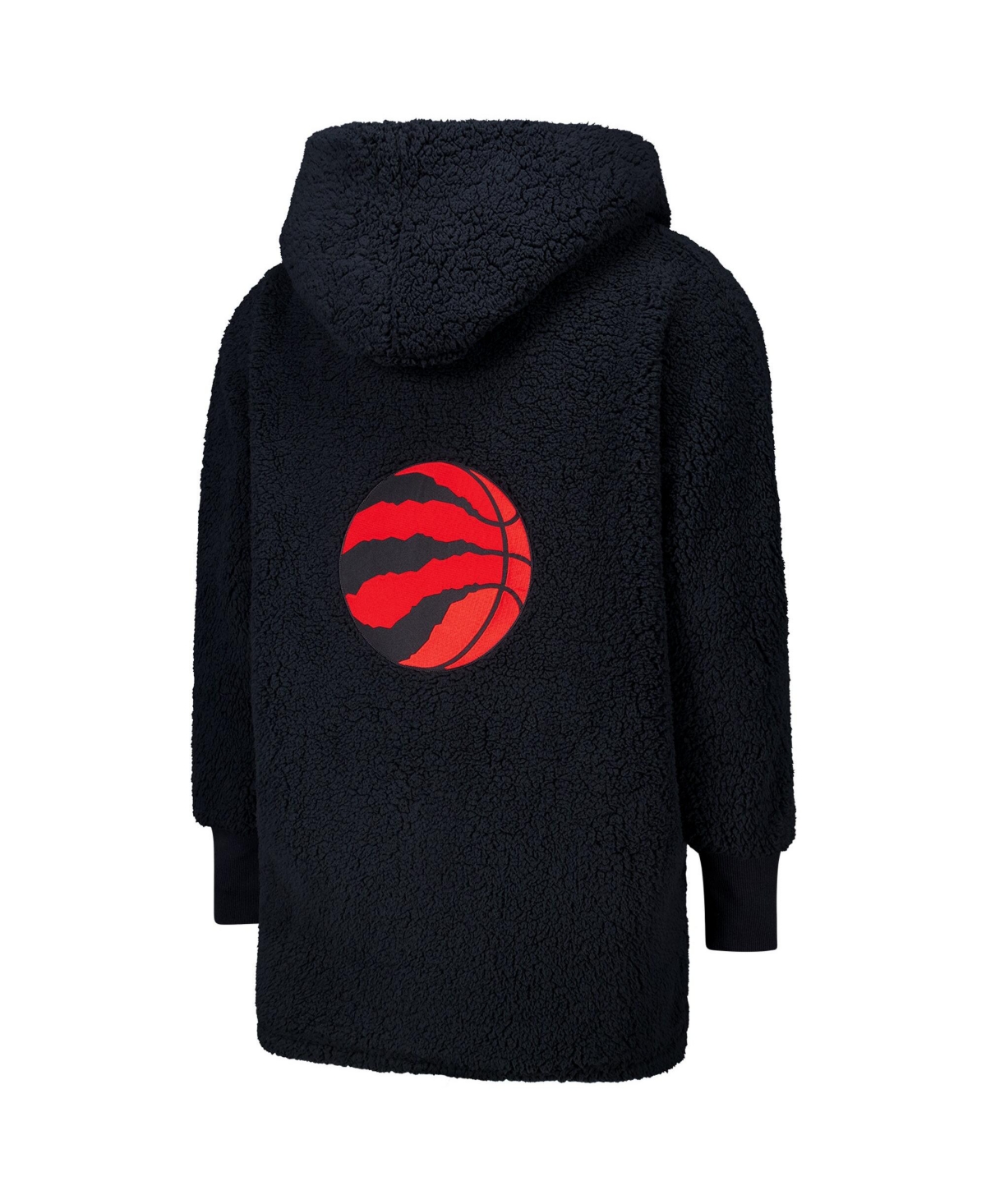Jill Martin Men's And Women's The Best Lounger In The World Black Toronto Raptors Oversized Open-front Hoodie Sw In Black