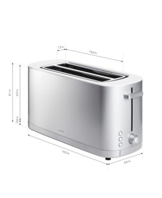 Enfinigy 2-Long Slot Silver Toaster