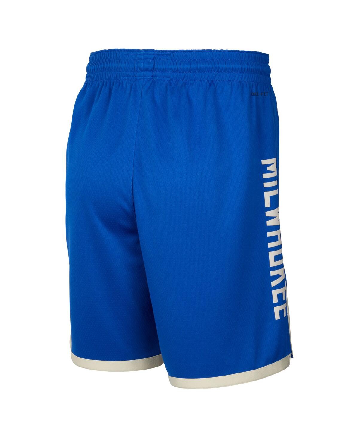 Nike Men's Royal Milwaukee Bucks 2024/25 City Edition Swingman Shorts In Royal