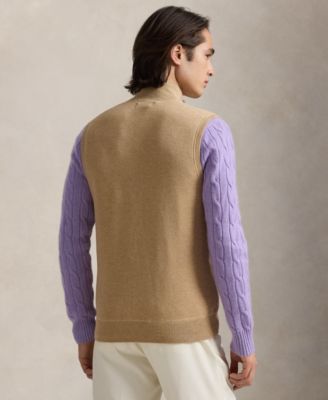 Поло Поло Ральф Лорен Ральф Лорен Мужская Сетка Хлопкового Трикотажа На Полной Молнии Вязаный Жилет 25090₽