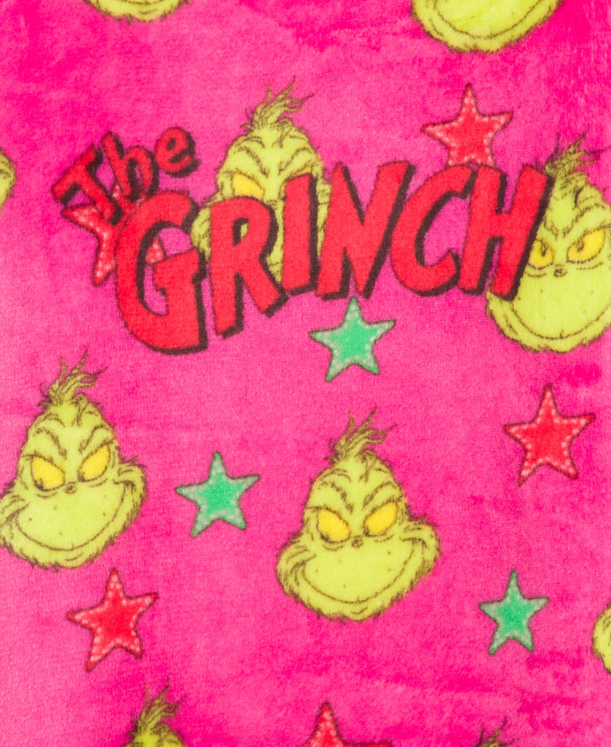 The Grinch Toddler and Little Girls Bright Star Grinch Long Sleeve Plush Pullover Sweatshirt