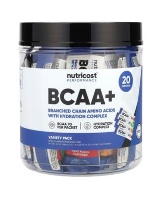 Nutricost Performance BCAA + Variety Pack 20 Packets - 0.5 oz (13-14 g ...