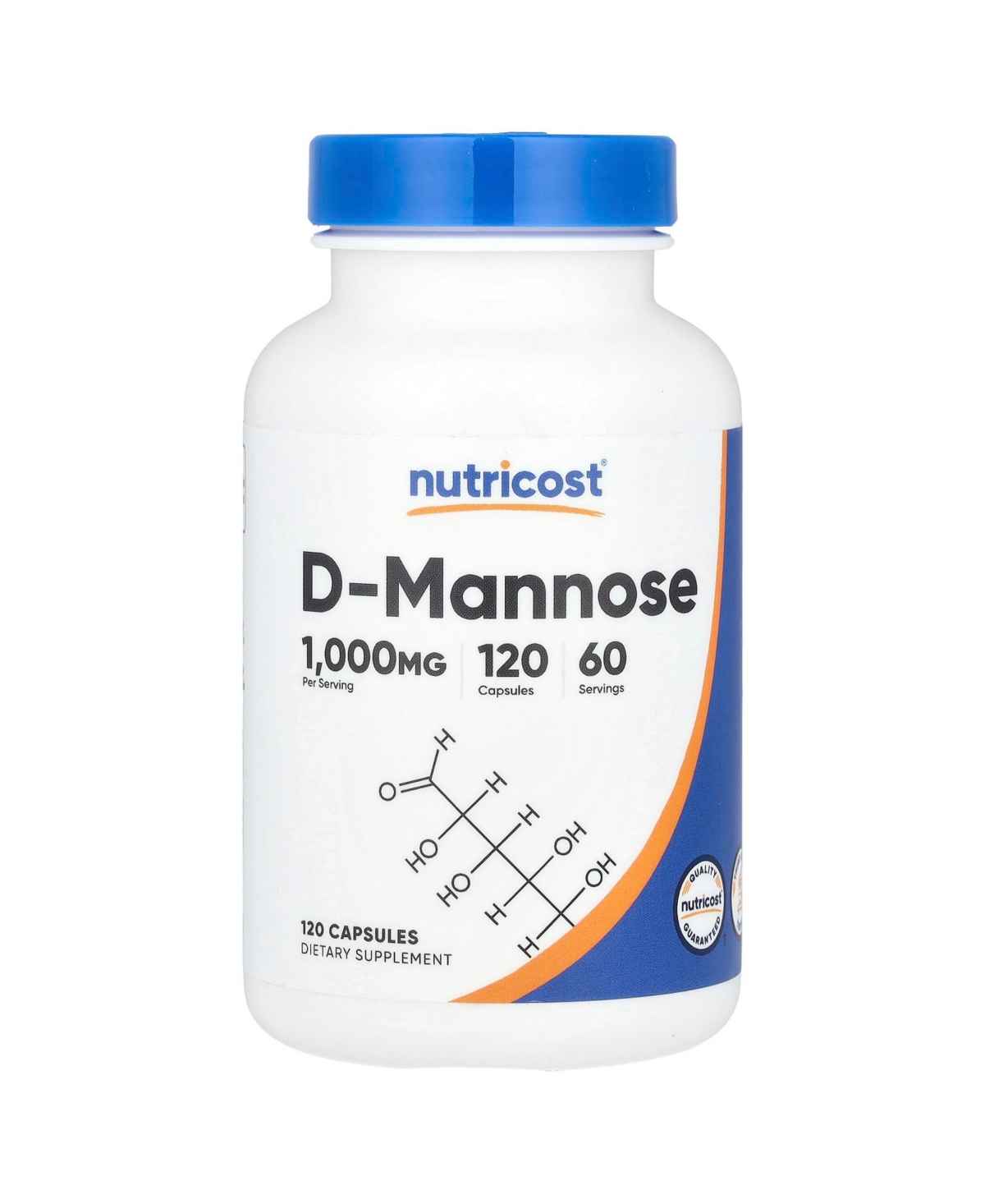 Nutricost D-Mannose 1 000 mg - Capsules (500 mg Per Capsule)