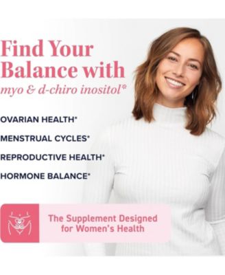 Myo-Inositol & D-Chiro Inositol for Hormone Balance for Women | Microbeadlet Technology to Regulate Menstrual Cycle & Support Ovarian Health | Myo Inositol & D Chiro Inositol | Non-GMO, 120 Capsules