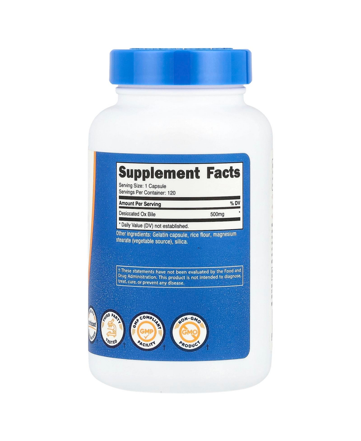 Nutricost Ox Bile 500 mg - Capsules