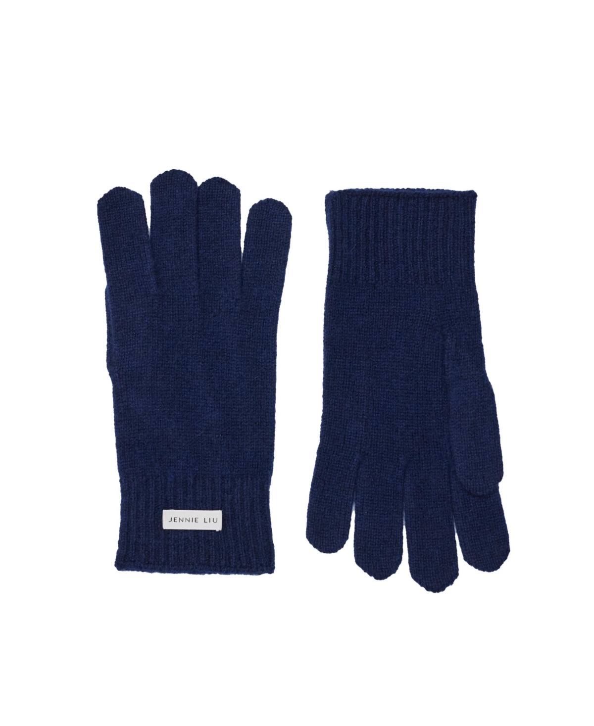 100% Cashmere Knitted Gloves(Black, One Size) - Red
