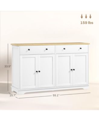 Sideboard Cabinet with Storage Drawers Adjustable Shelves