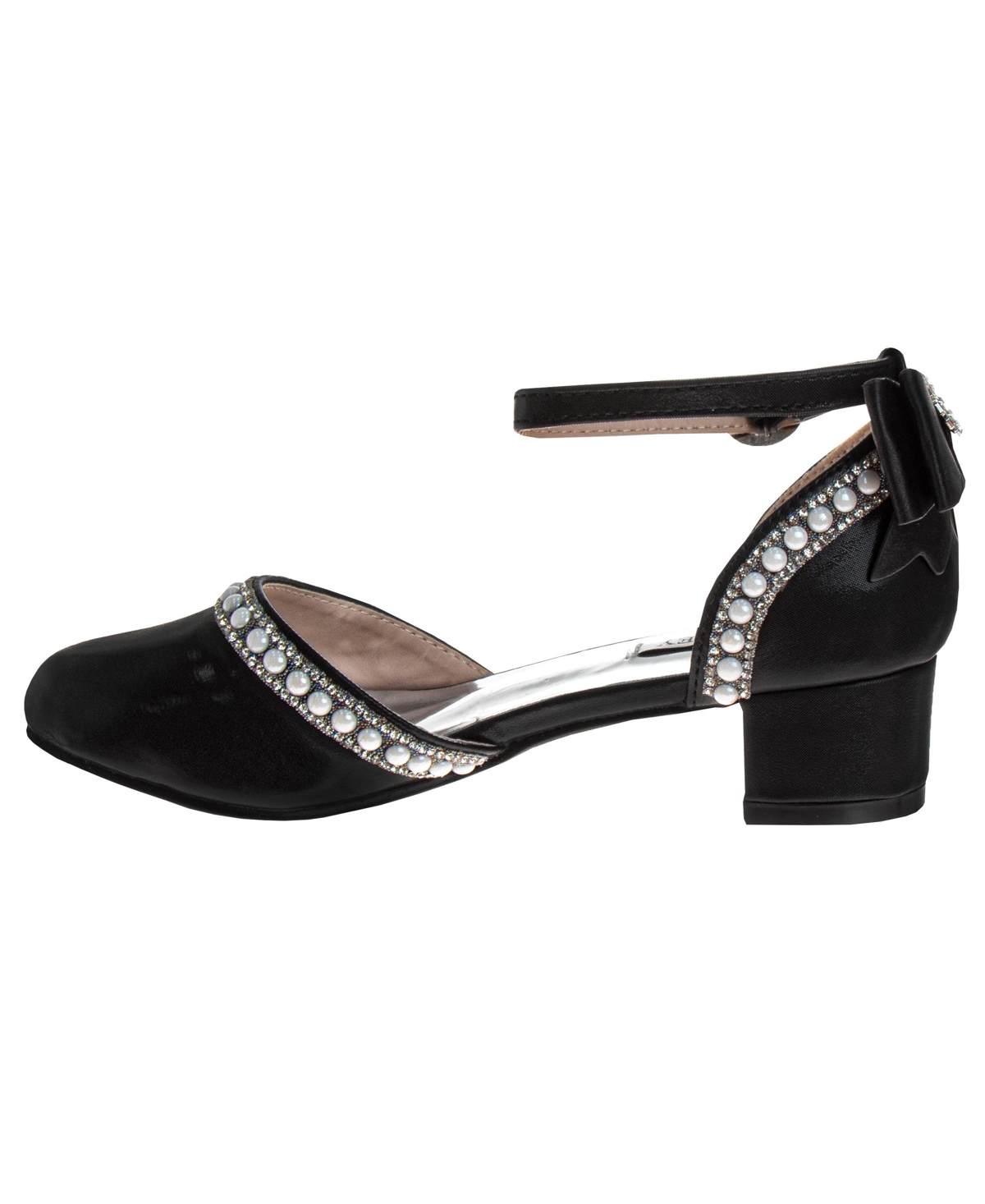 Badgley Mischka Little Girls Low Heeled Dress Shoes. (Little Kids/Big Kids)
