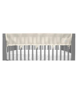 BreathableBaby Breathable Mesh Crib RailGuard Teething Cover 51x9D Long Panel - Ecru 25$