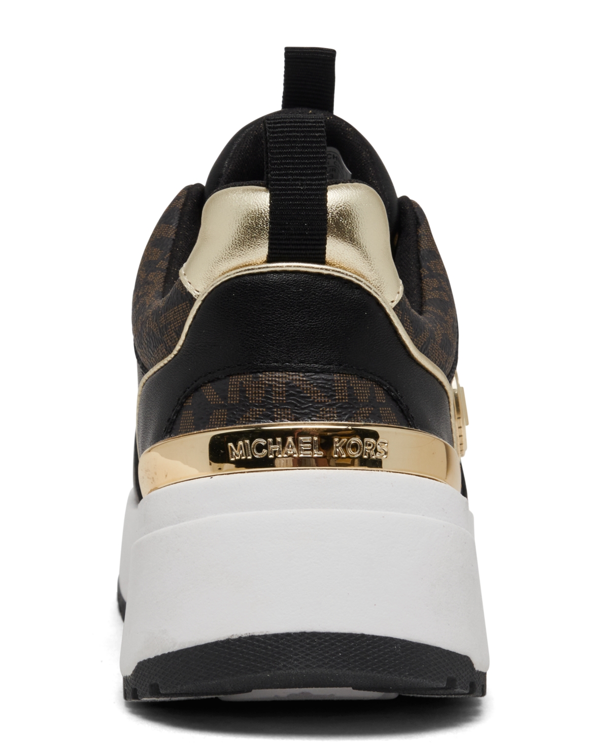 Michael Kors Little Girls Cosmo Logo Casual Sneakers from Finish Line - Brown gum
