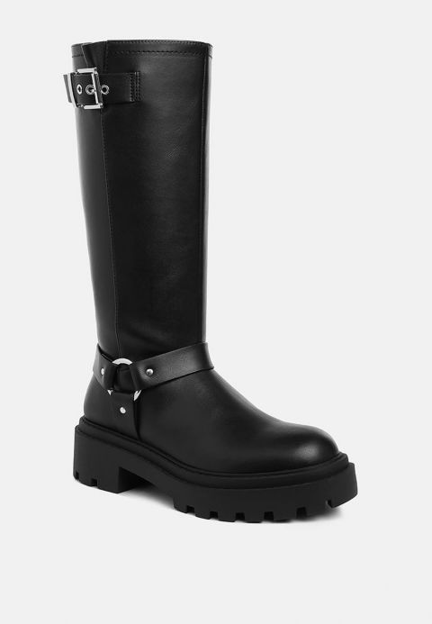 Женские ботинки London Rag Womens Taimen Harnes Detail Long Boots