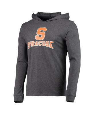 Men's Orange/Heather Charcoal Syracuse Orange Meter Long Sleeve Hoodie T-Shirt Jogger Pajama Set