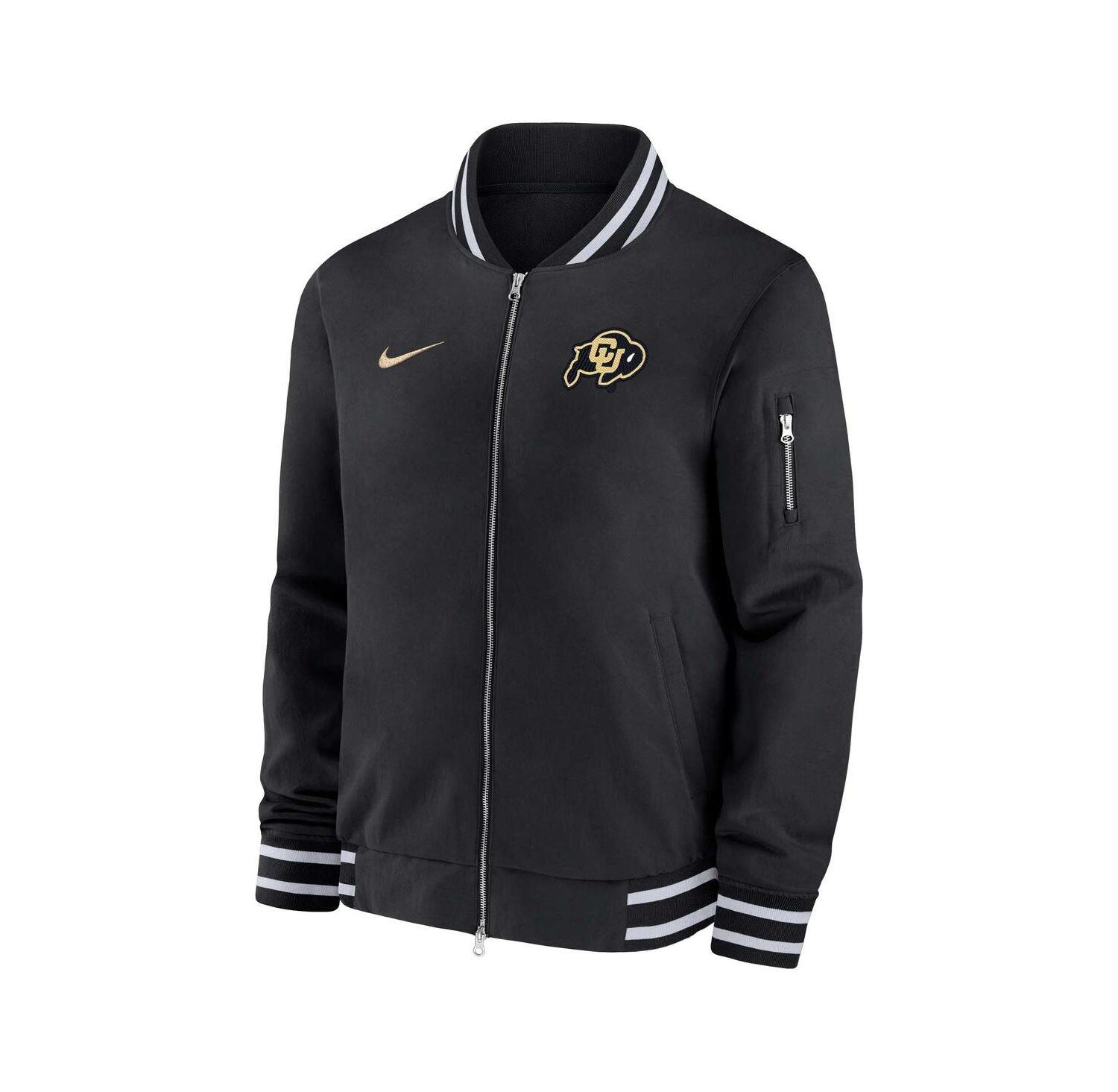 Men's Black Colorado Buffaloes Full-Zip Bomber Jacket