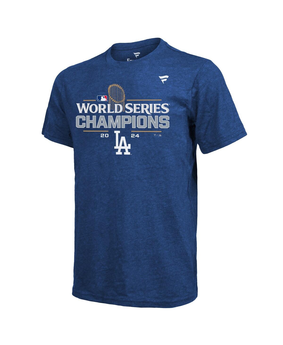 Fanatics Men's Royal Los Angeles Dodgers 2024 World Series Champions Locker Room Jersey Tri-blend T-shirt In Royal