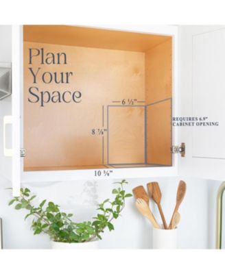 6.5"x10.38" 2-Tier Pull-Out Spice and Can Cabinet Organizer