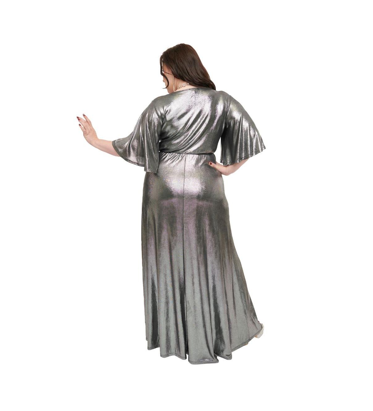 Unique Vintage Plus Size Cut Out Knit Maxi Dress