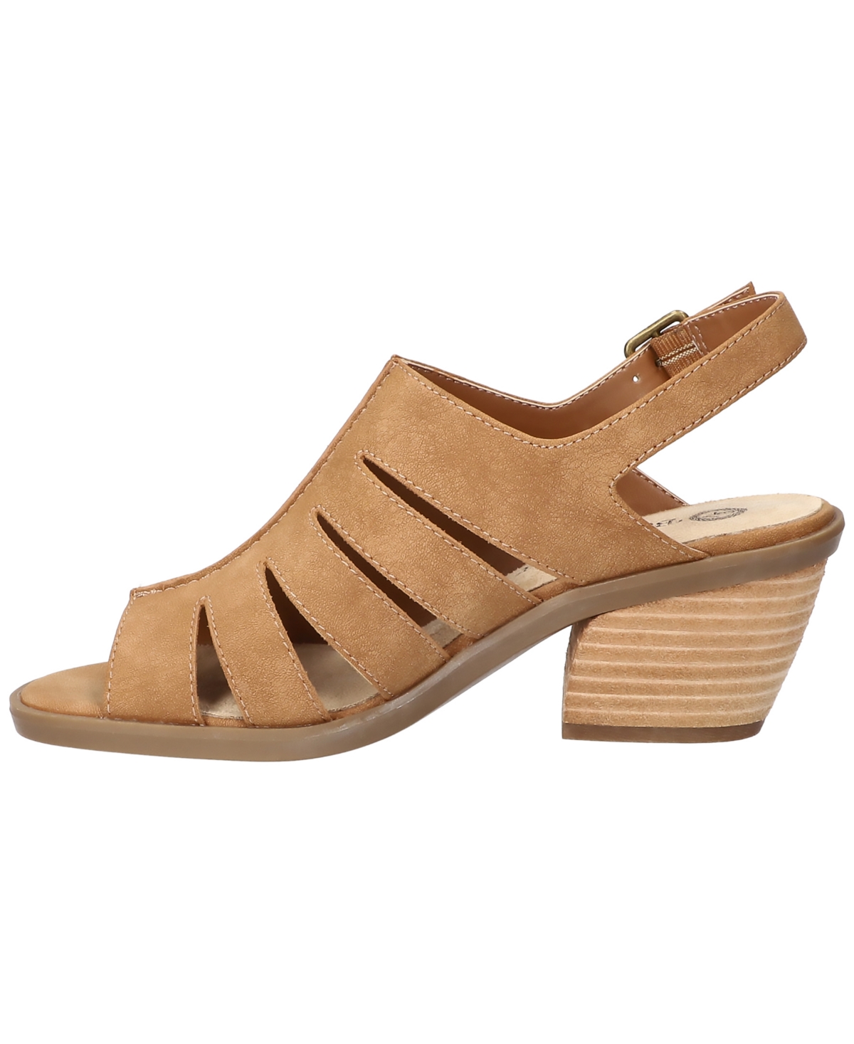 Bella Vita Women's Rhodes Block Heeled Sandals In Tan