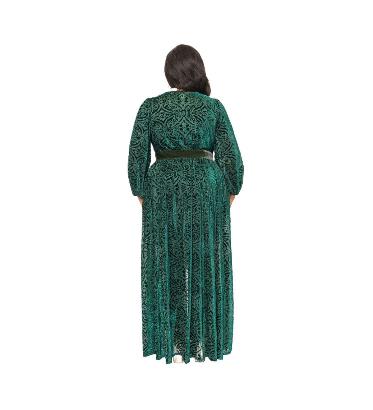 Unique Vintage Plus Size Billow Long Sleeved Hollywood Duster