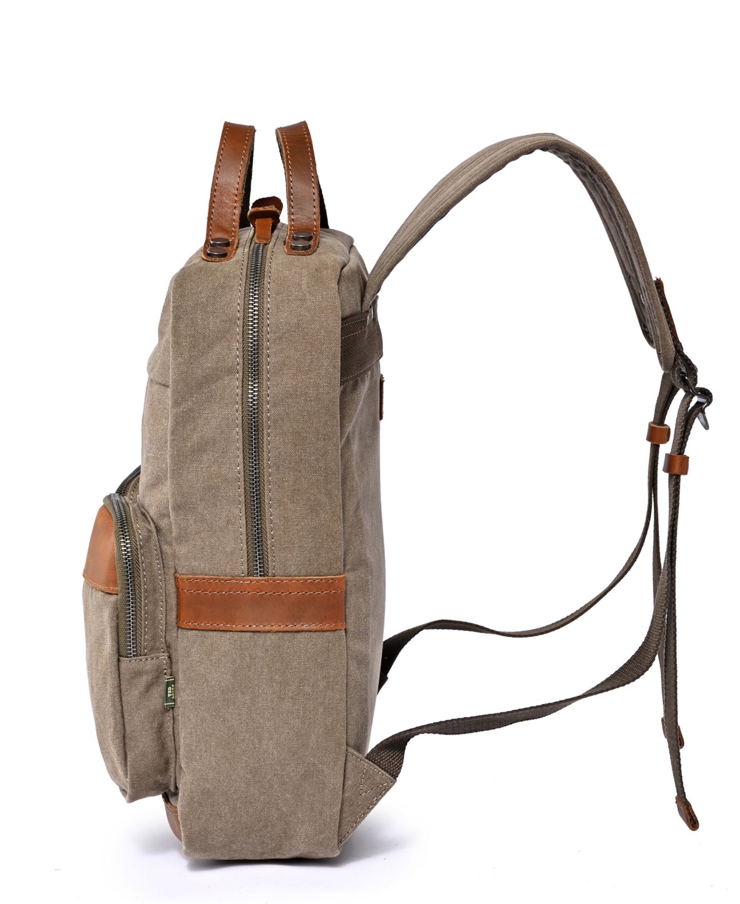 Рюкзак TSD BRAND Foothill Ranch Medium Canvas, цвет: Оливковый — фото 3