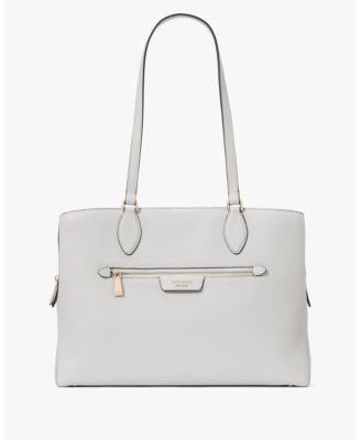 Kate hotsell Spade Medium Tote White with Gold Hardware