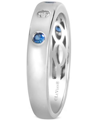 Anywear Everywear&reg; Blueberry Sapphire (1/6 ct. t.w.) or Pink Sapphire (1/6 ct. t.w.) & White Sapphire (1/10 ct. t.w.) Ring in 14k Honey Gold (also in rose gold and white gold)