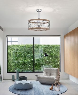 24.4" Ofelia Indoor Ceiling Fan with Light Kit and Remote