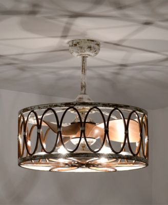 24" Kolleen Indoor Ceiling Fan with Light Kit and Remote